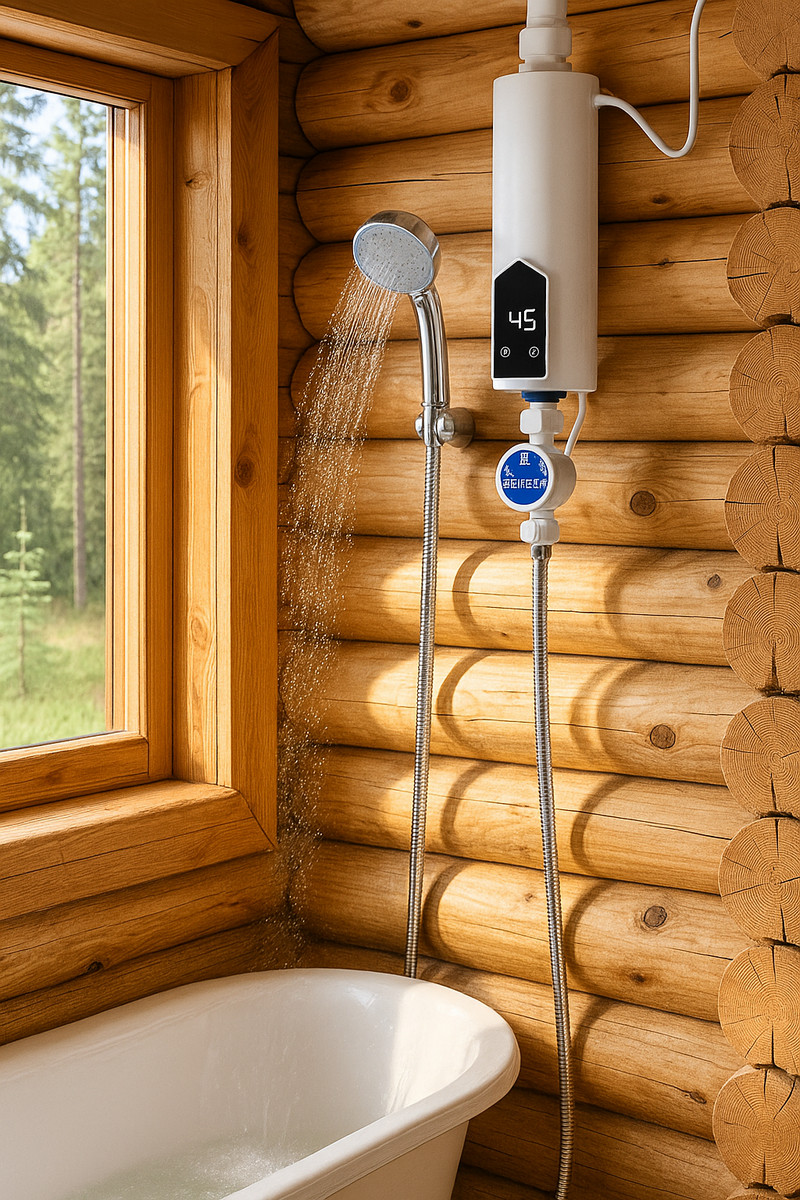 Электрический водонагреватель с душем премиум качества